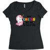 My Unicorn Ate My Homework Women's Triblend Scoop T-shirt