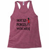 hokus pokus witches Racerback Tank