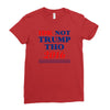 idk not trump though 2016 Ladies Fitted T-Shirt