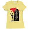 the king and the white wol Ladies Fitted T-Shirt