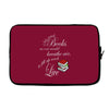 she reads books to live book lover Laptop sleeve