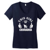 This Girl Loves Her Chihuahua Women's V-Neck T-Shirt