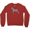zebra pattern Crewneck Sweatshirt