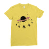 Saturn Swing Ladies Fitted T-Shirt