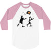 banksy kids play t.v. ball 3/4 Sleeve Shirt