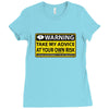 at your own risk Ladies Fitted T-Shirt