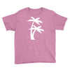 palm tree sticker vinyl decal tropical island beach ocean wall car win Youth Tee