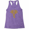 tribal print elephant geometric gold animals cool Racerback Tank