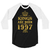 kings are born in 1997 3/4 Sleeve Shirt