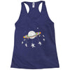 saturn go round Racerback Tank