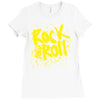 rock music r3 Ladies Fitted T-Shirt