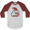 candy cane cat 3/4 Sleeve Shirt