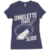 omelette that slide Ladies Fitted T-Shirt