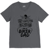 You Cant Scare Me I am Biker Dad V-Neck Tee