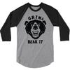 grin and bear it 3/4 Sleeve Shirt
