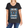 Never Underestimate the Strength of a Prostate Cancer Warrior Ladies Curvy T-Shirt
