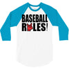 baseball rules 3/4 Sleeve Shirt