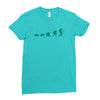 evolution of turtles Ladies Fitted T-Shirt