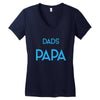 Only the Best Dads get Promoted to Papa Women's V-Neck T-Shirt