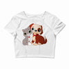 nice cat and dog Crop Top