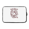blind love fire heart Laptop sleeve