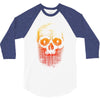skull gradient 3/4 Sleeve Shirt