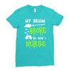 my broom broke! so now i nurse Ladies Fitted T-Shirt