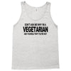 vegetarian ask yourself why not vegan food foodie tofu geek tee shirt Tank Top