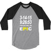 pi day 2015 pie math 3/4 Sleeve Shirt