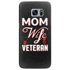 Mom Wife Veteran - Veterans Day T-Shirt Gifts Samsung Galaxy S7 Edge Case