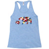 mama bear baby bear floral Racerback Tank