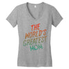 The World's Greatest Mom Women's V-Neck T-Shirt