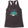 i hate the morning Racerback Tank
