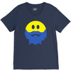 bearded smiley face V-Neck Tee