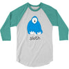 new! mens 'sloth' 3/4 Sleeve Shirt