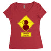 head shot Women's Triblend Scoop T-shirt