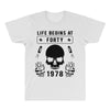 Life Begins at Forty 1978 the Birth of Legends All Over Men's T-shirt