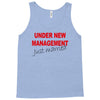 under new management just married mens black wedding present husband t Tank Top