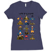 life is a game Ladies Fitted T-Shirt