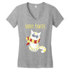pawter cat Women's V-Neck T-Shirt