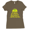 easy like sunday morning t shirt Ladies Fitted T-Shirt