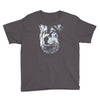 round neck dog wolf Youth Tee