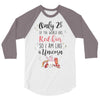 red head unicorn 3/4 Sleeve Shirt