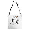 banksy kids play t.v. ball Adjustable Strap Totes