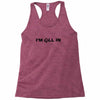 i'm all in poker player Racerback Tank