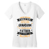 Super Cool Grandson Of A Freaking Awesome Father Women's V-Neck T-Shirt