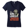 This Girl Loves Her Labrador Retriever Women's V-Neck T-Shirt