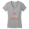 CHECK MEOWT CAT Women's V-Neck T-Shirt