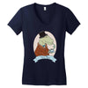 tea rex Women's V-Neck T-Shirt
