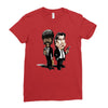 pulp fiction caricature ideal birthday gift present Ladies Fitted T-Shirt